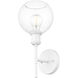 Axel 1 Light 6.5 inch Matte White Wall Sconce Wall Light in Clear Glass